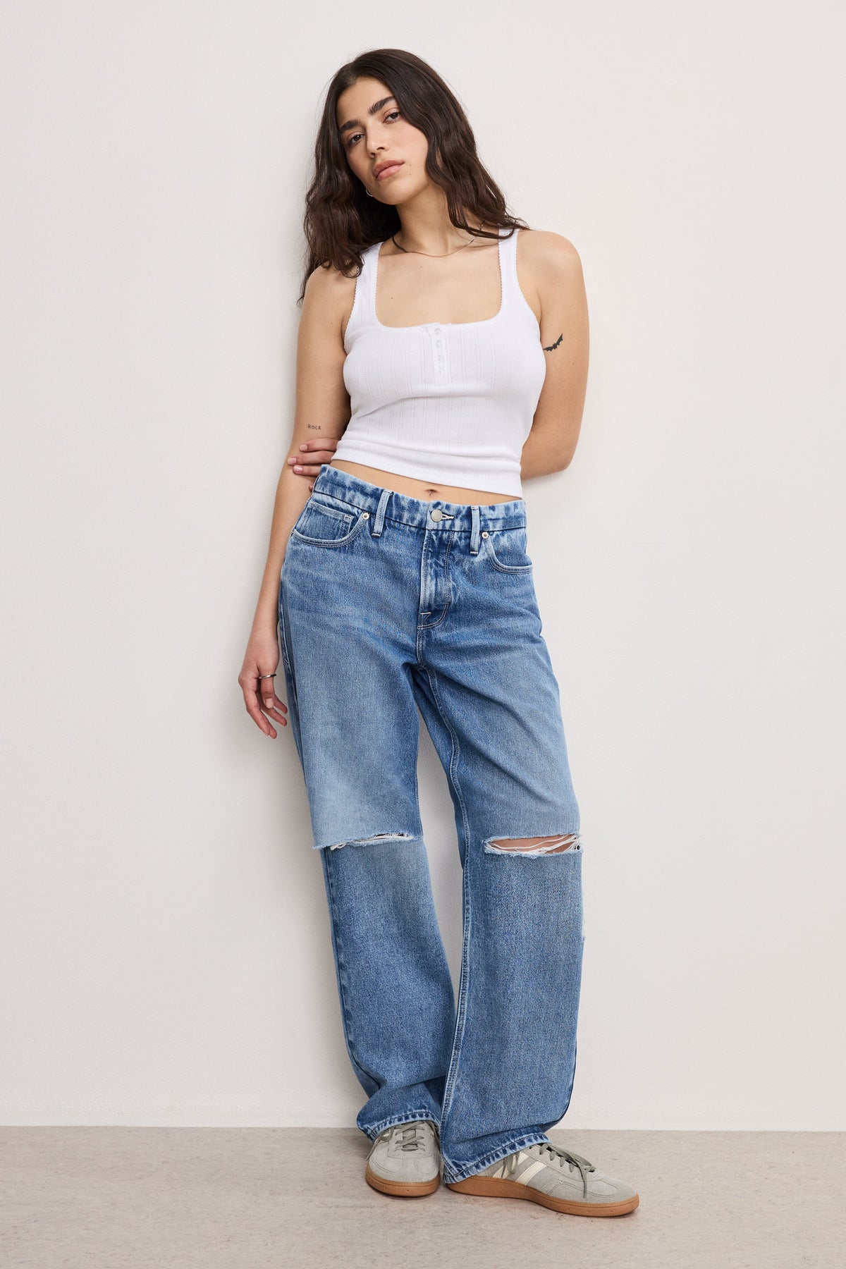 Premium GOOD PETITE 90S JEANS INDIGO893