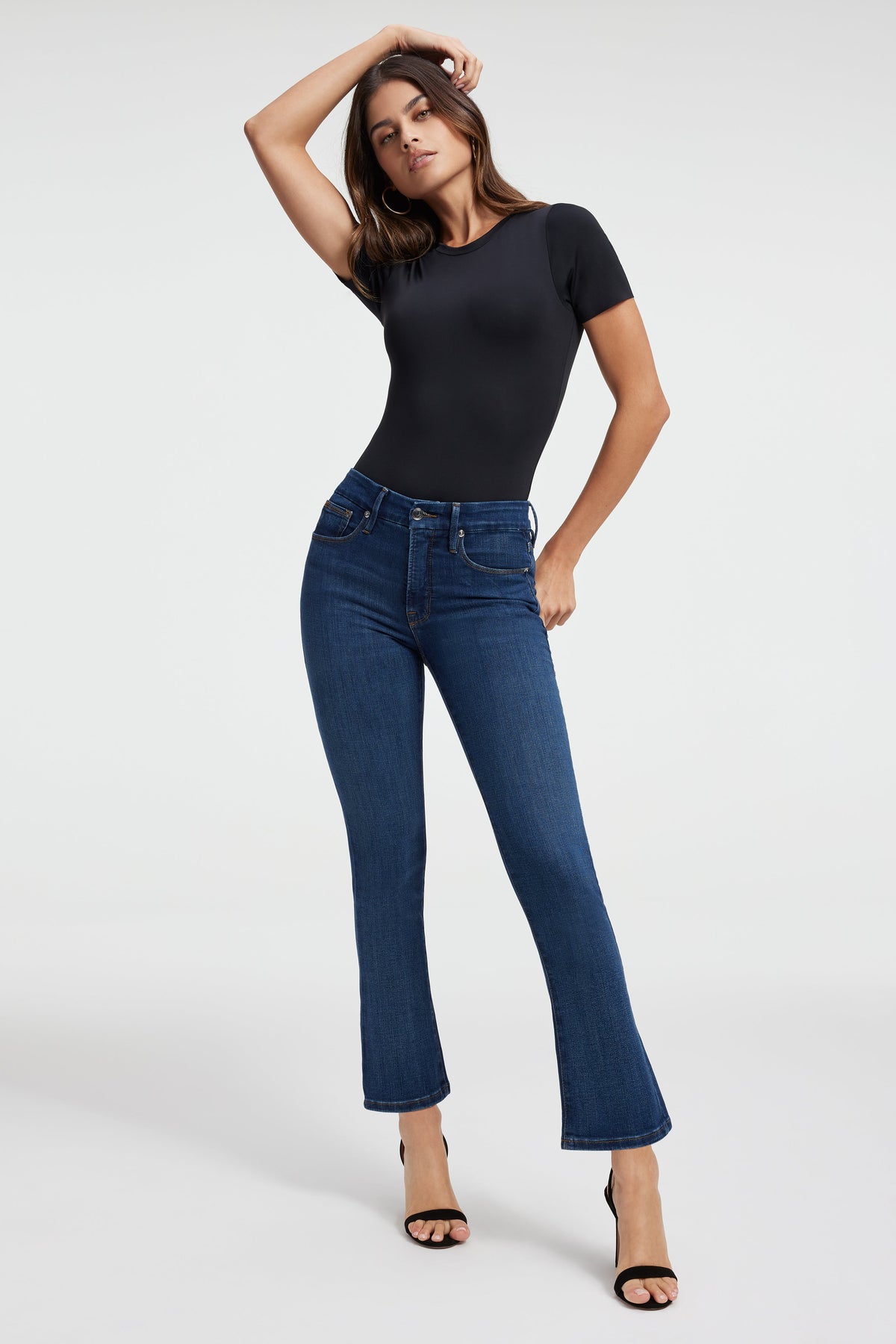 Premium GOOD LEGS STRAIGHT JEANS BLUE004
