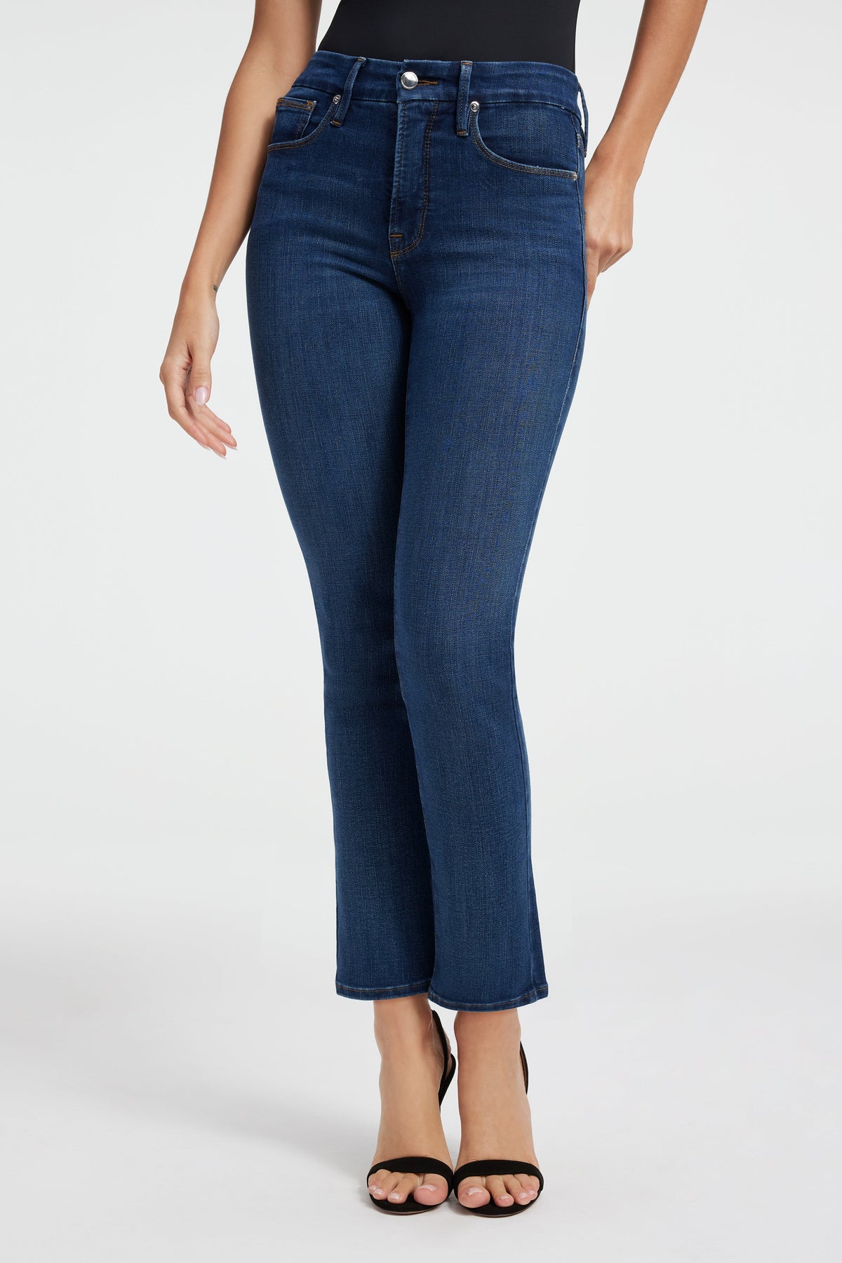 Premium GOOD LEGS STRAIGHT JEANS BLUE004