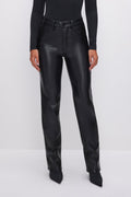 Premium GOOD ICON FAUX LEATHER PANTS BLACK001