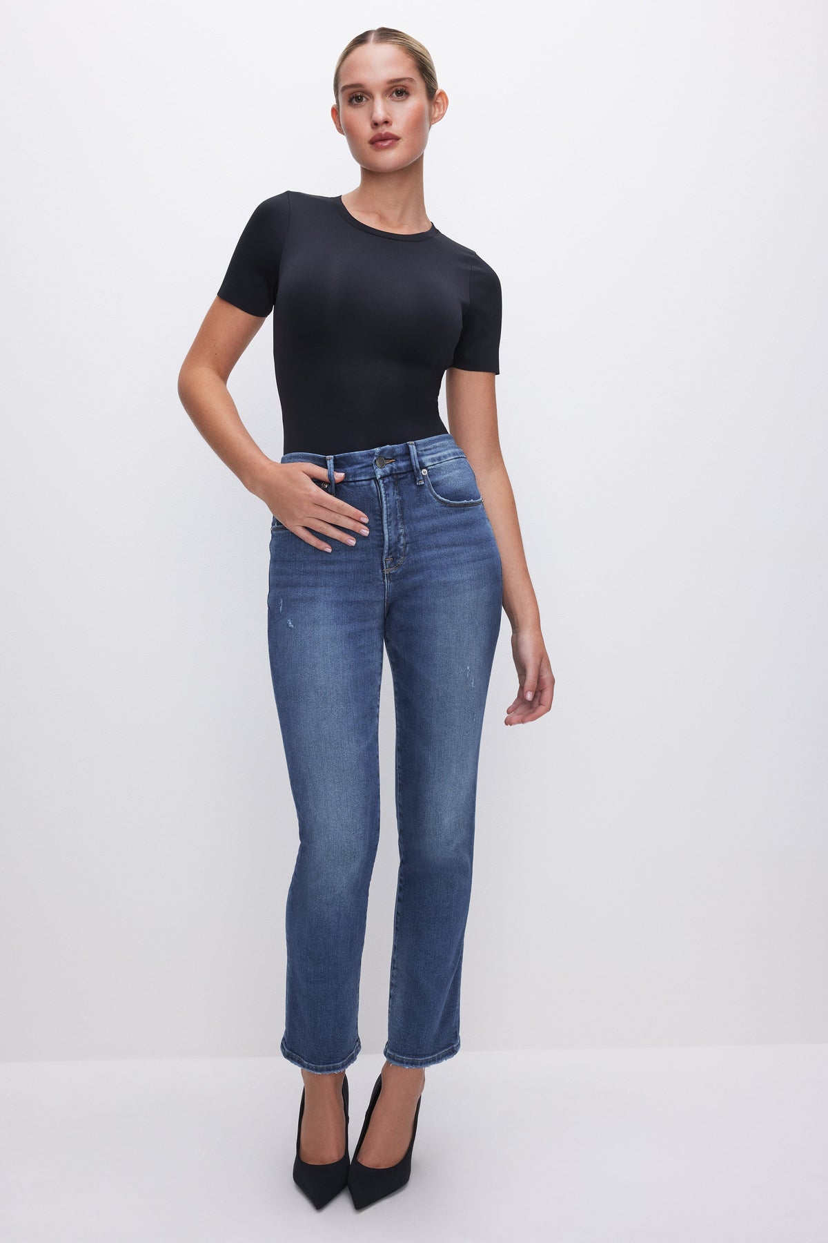 Premium GOOD STRAIGHT COMPRESSION JEANS INDIGO271