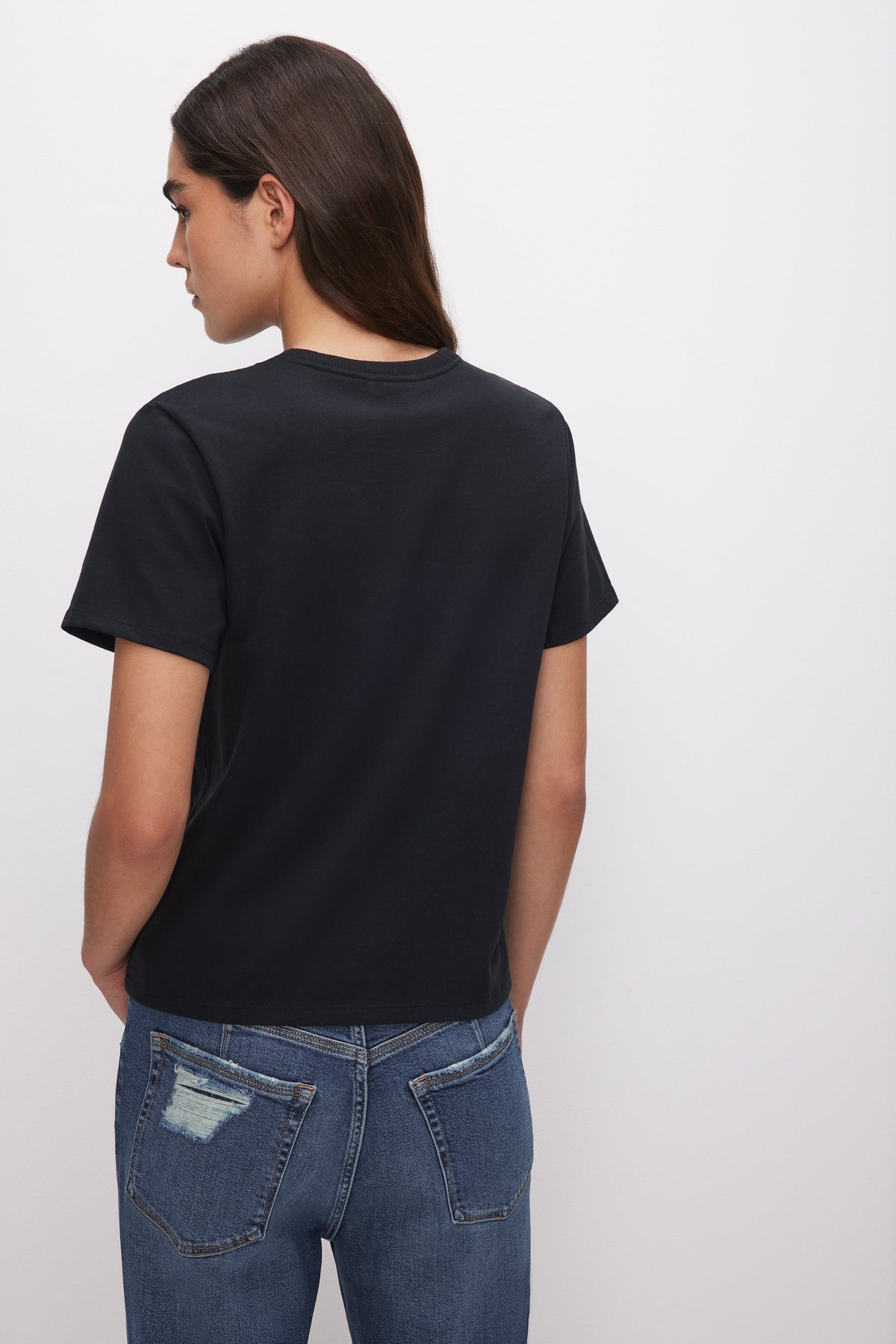 Premium COTTON CLASSIC TEE BLACK001