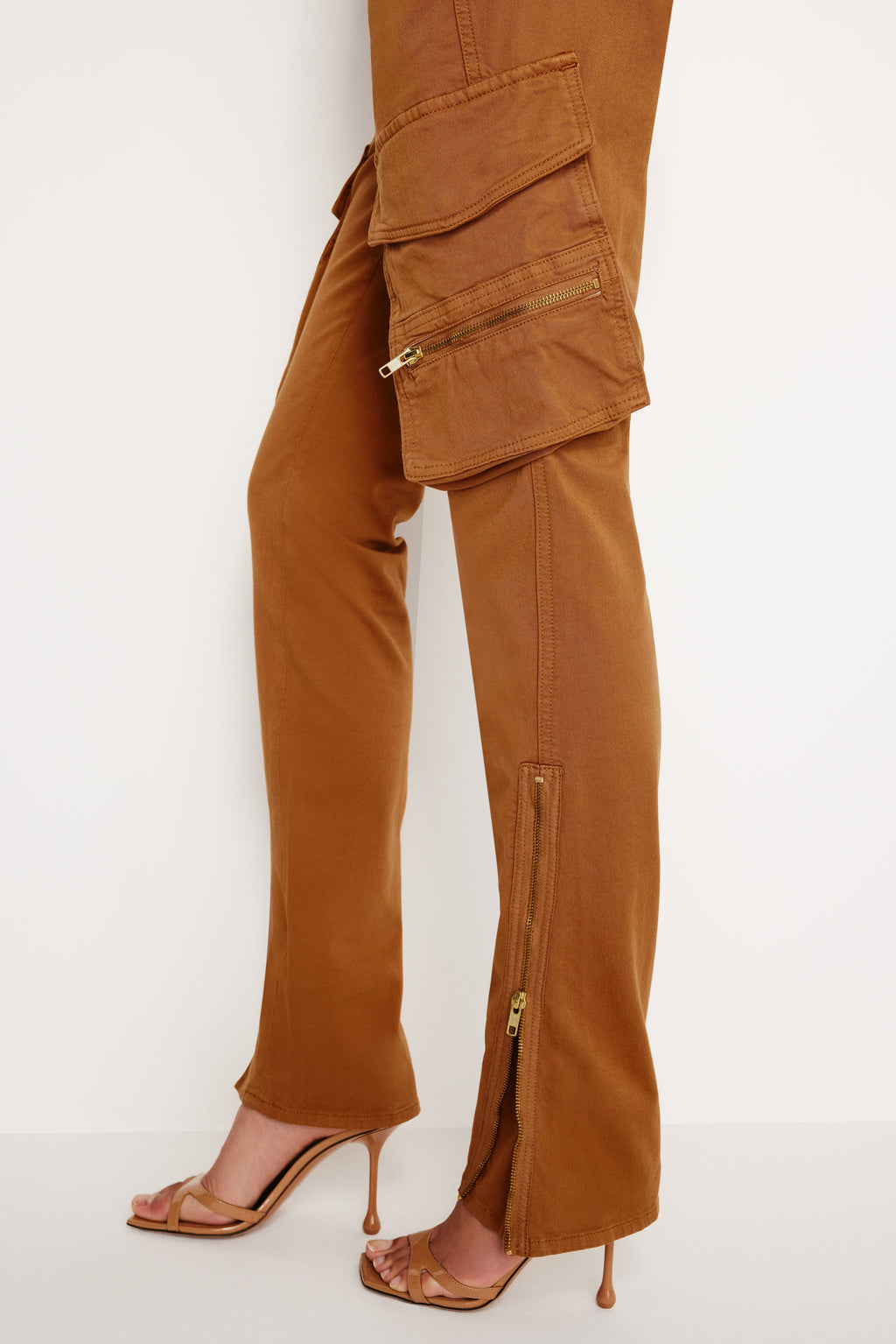 Premium TWILL SKINNY CARGO PANTS CANYON003