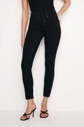 Premium NEVER FADE GOOD LEGS SKINNY CROPPED JEANS BLACK