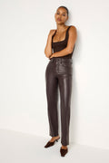 Premium GOOD ICON FAUX LEATHER PANTS BARK003