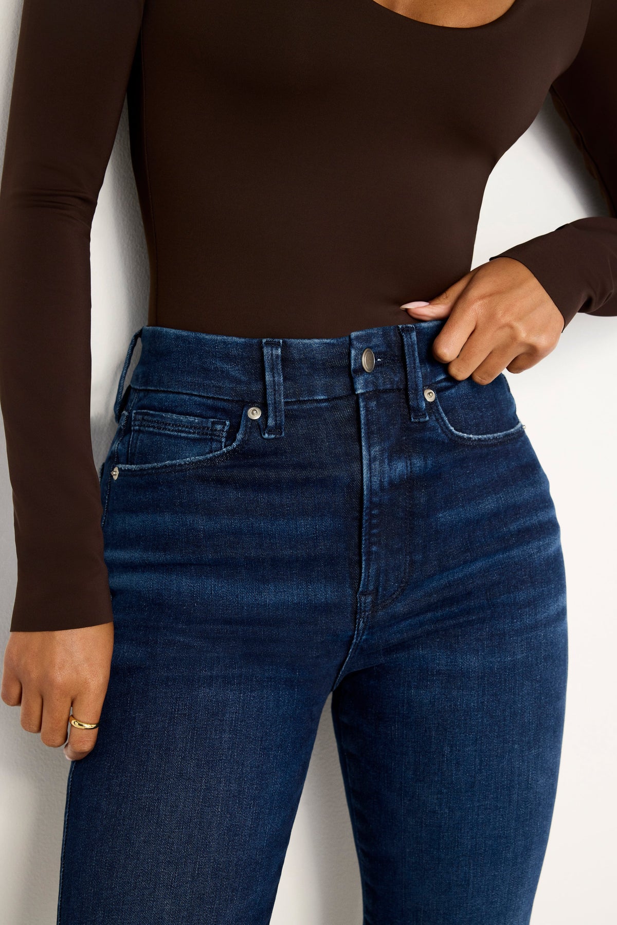 Premium ALWAYS FITS GOOD CURVE STRAIGHT JEANS INDIGO707