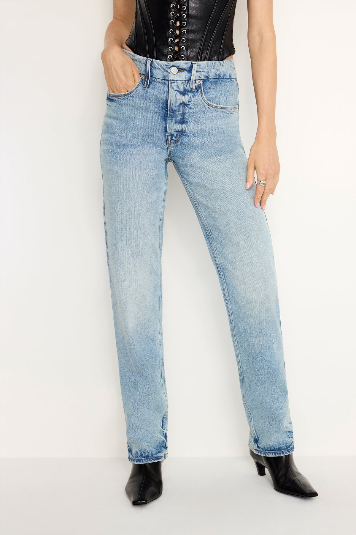 Premium GOOD ICON STRAIGHT JEANS INDIGO712