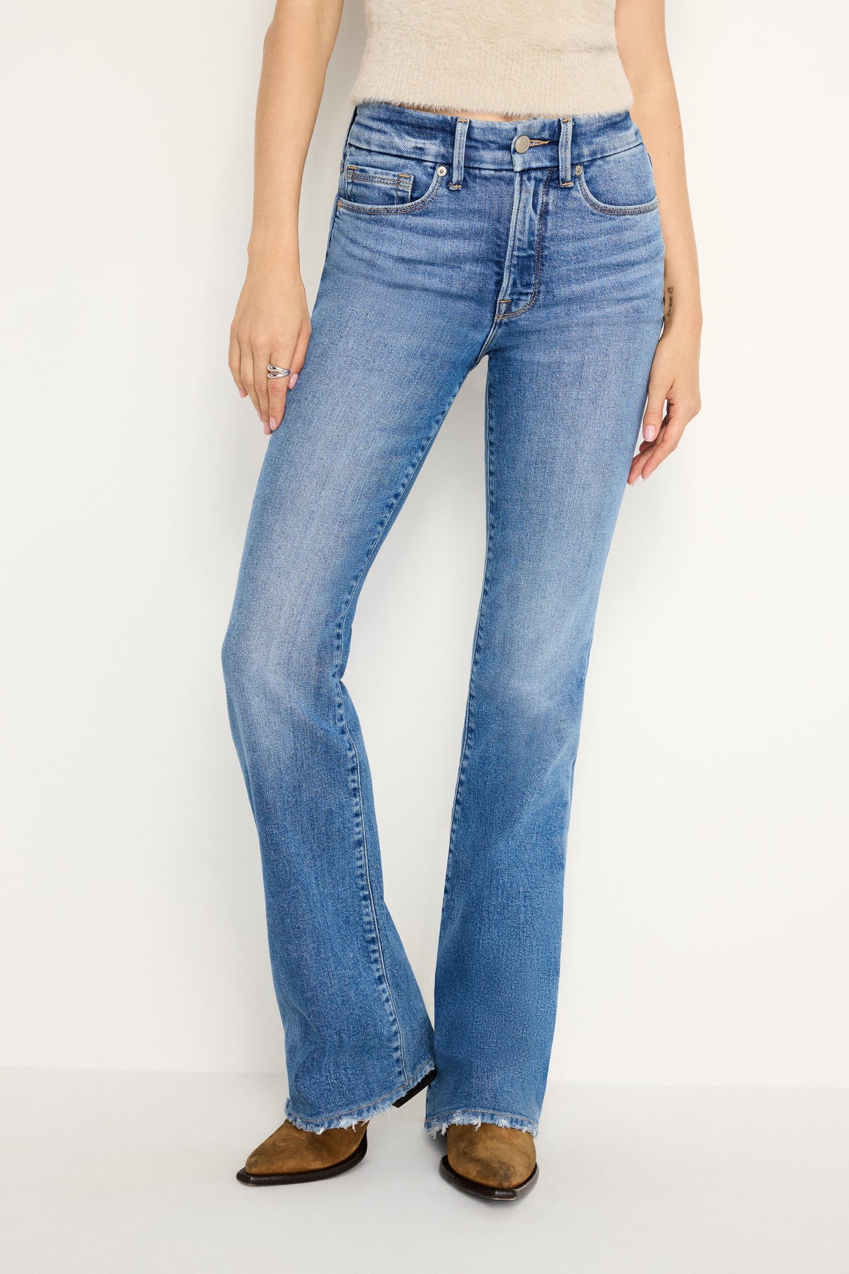Premium GOOD CLASSIC SLIM BOOTCUT JEANS INDIGO692
