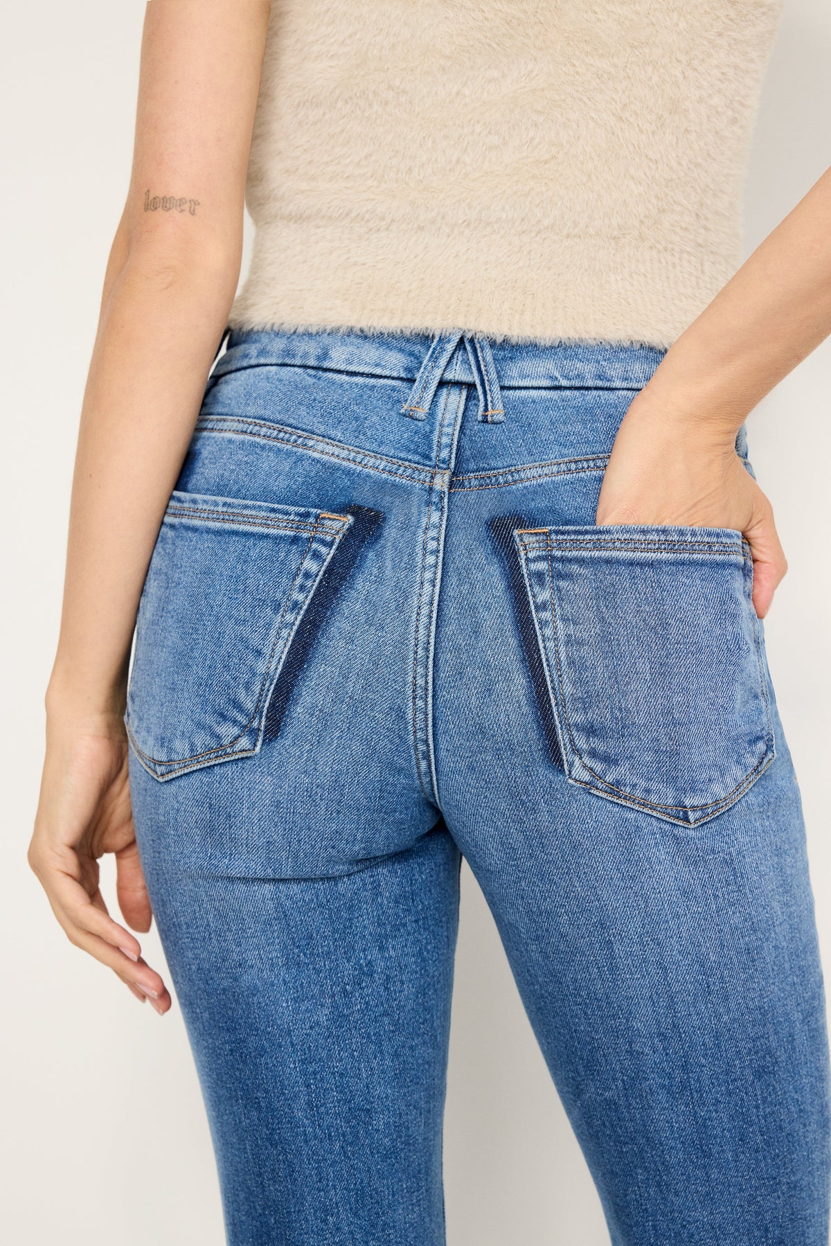 Premium GOOD CLASSIC SLIM BOOTCUT JEANS INDIGO692