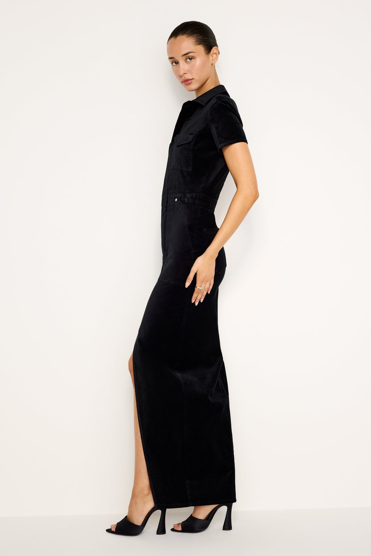 Premium VELVET FIT FOR SUCCESS MAXI BLACK001
