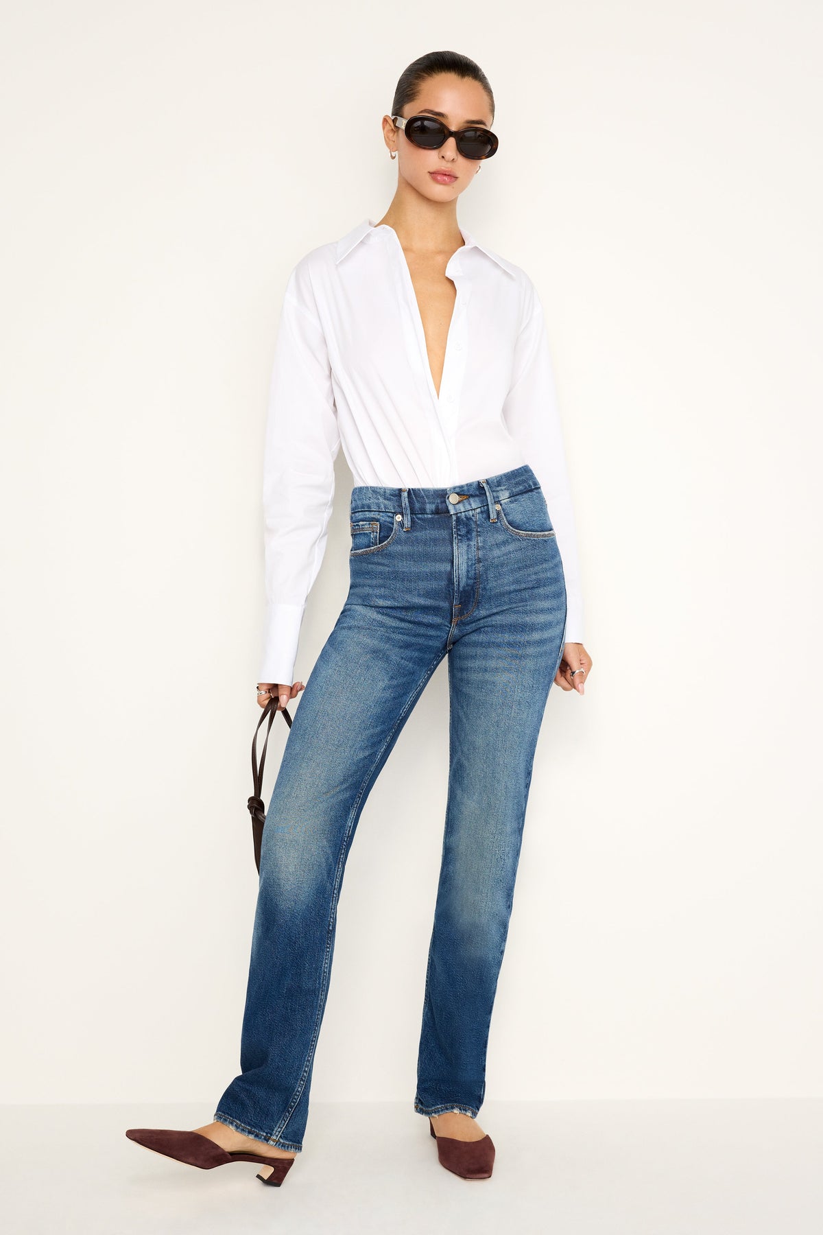 Premium GOOD ICON STRAIGHT JEANS INDIGO605