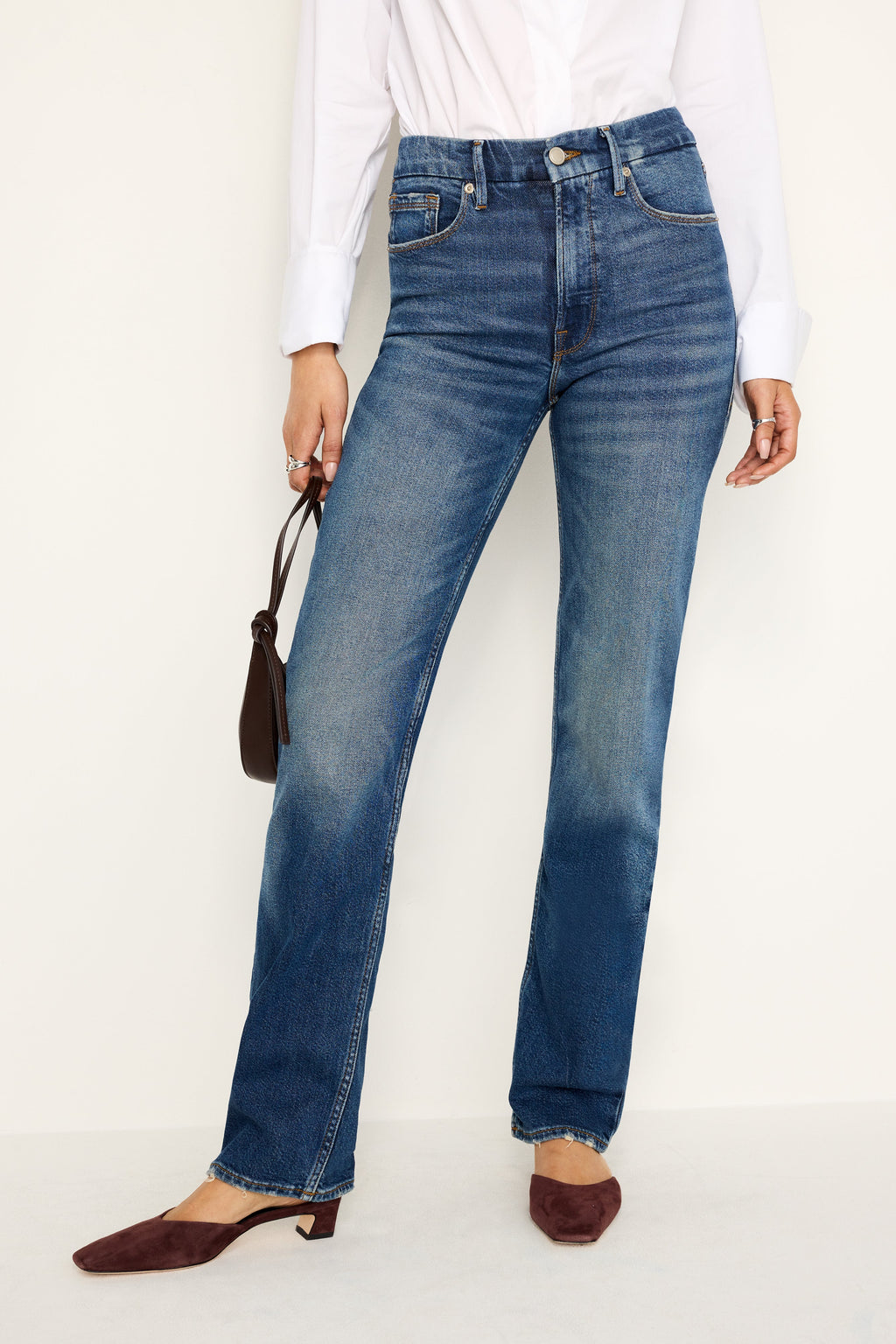 Premium GOOD ICON STRAIGHT JEANS INDIGO605