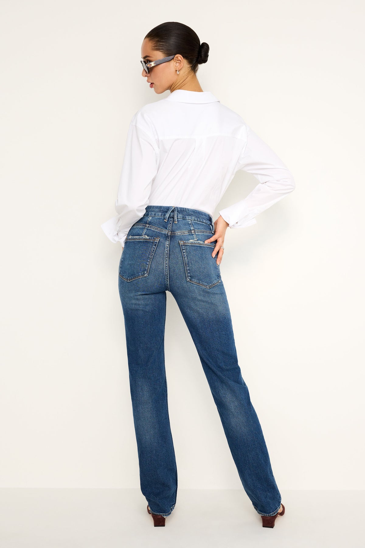 Premium GOOD ICON STRAIGHT JEANS INDIGO605