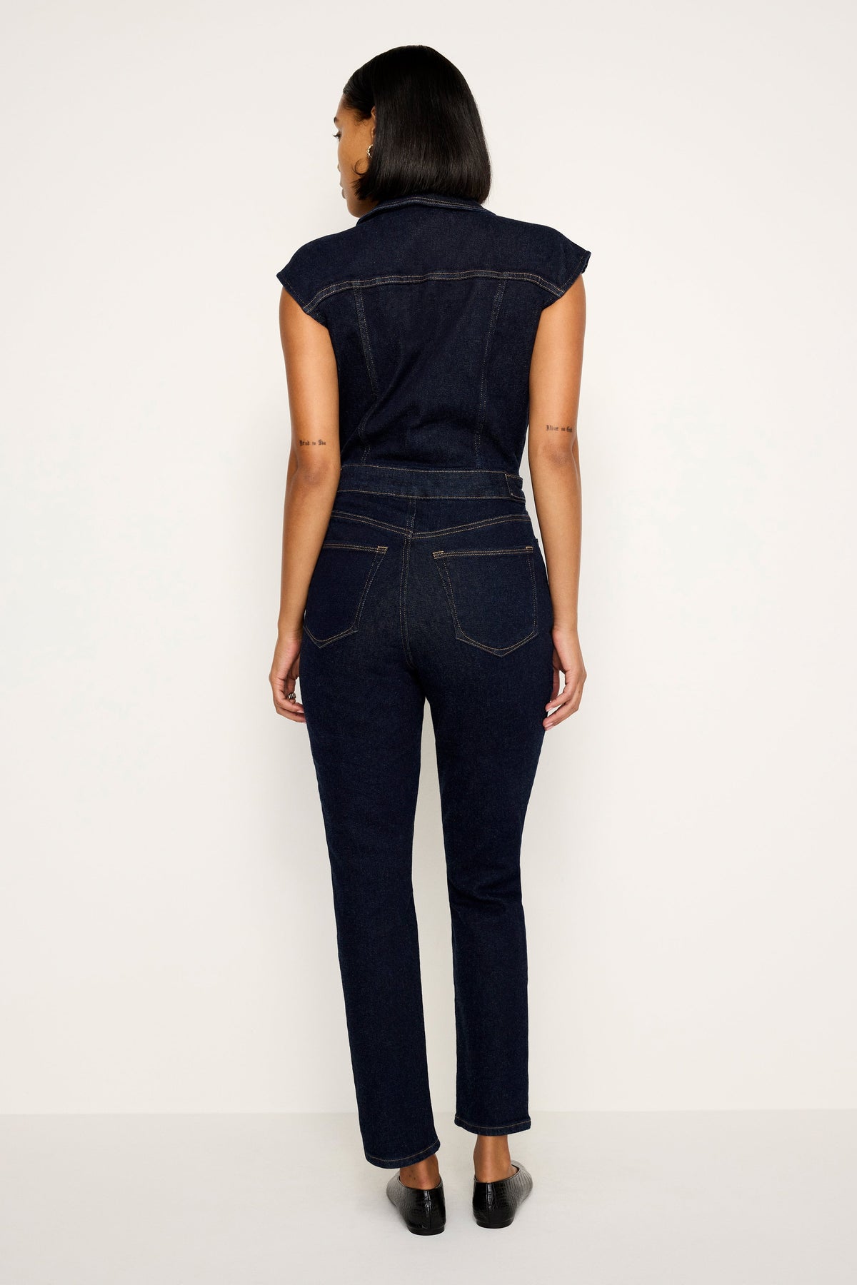 Premium RINSED DENIM FIT FOR SUCCESS JUMPSUIT INDIGO716
