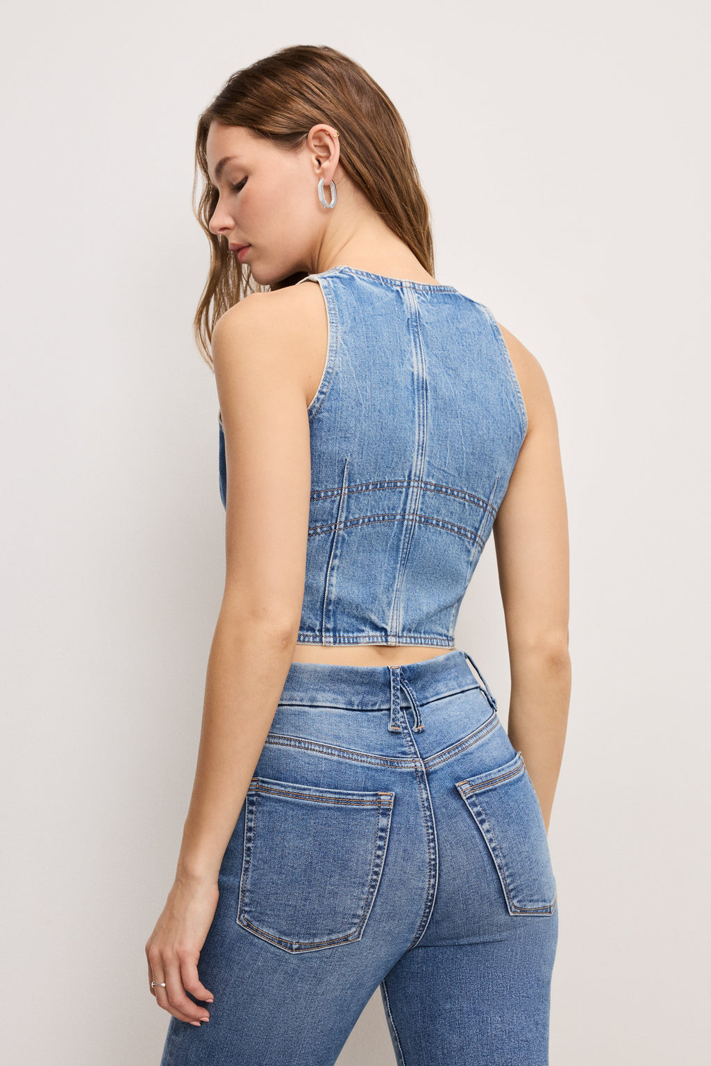 Premium DENIM VEST INDIGO895