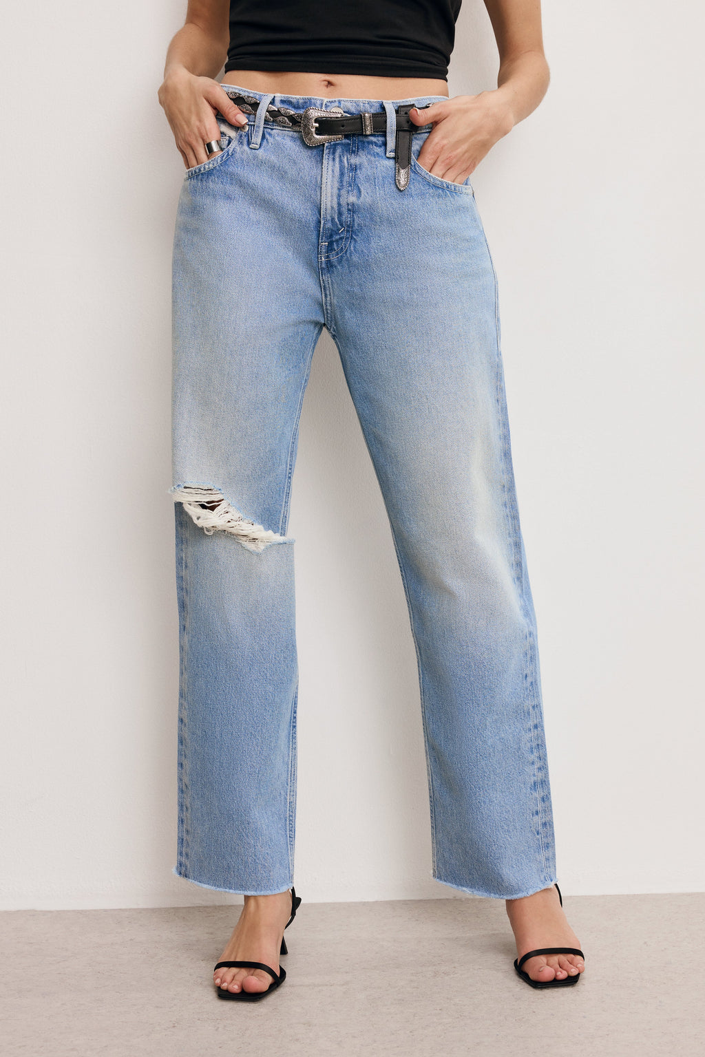 Premium GOOD RELAXED STRAIGHT JEANS INDIGO887