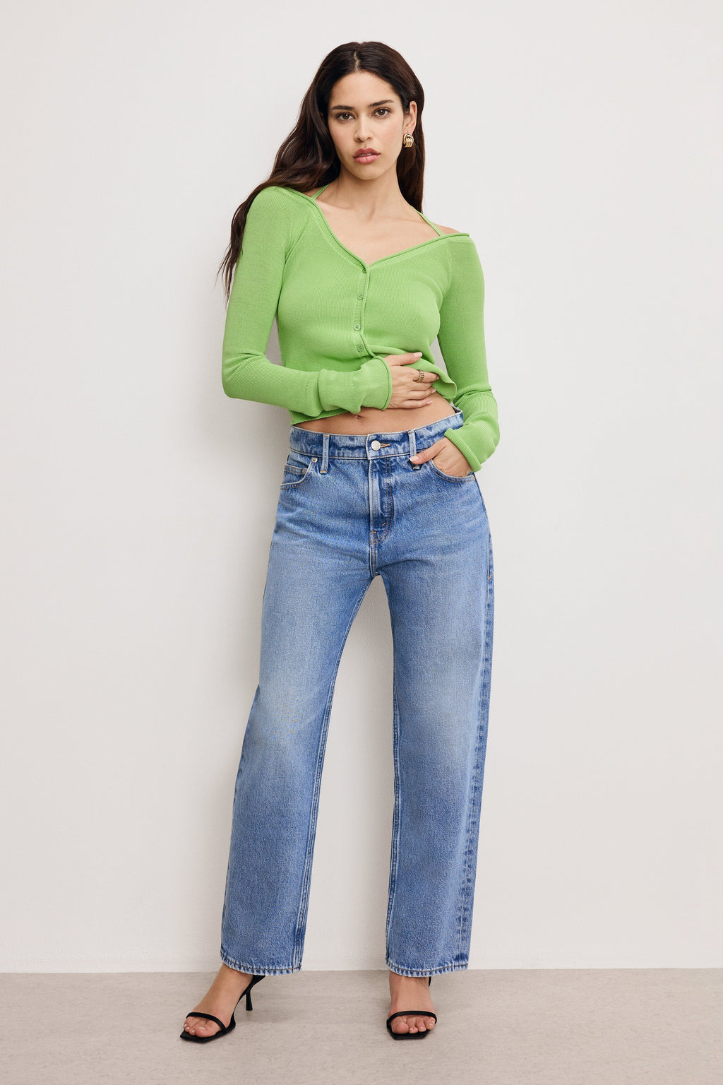 Premium GOOD RELAXED STRAIGHT JEANS INDIGO885