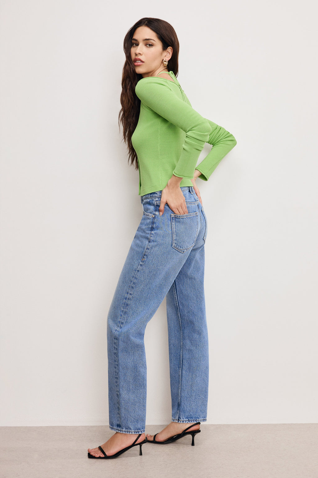 Premium GOOD RELAXED STRAIGHT JEANS INDIGO885