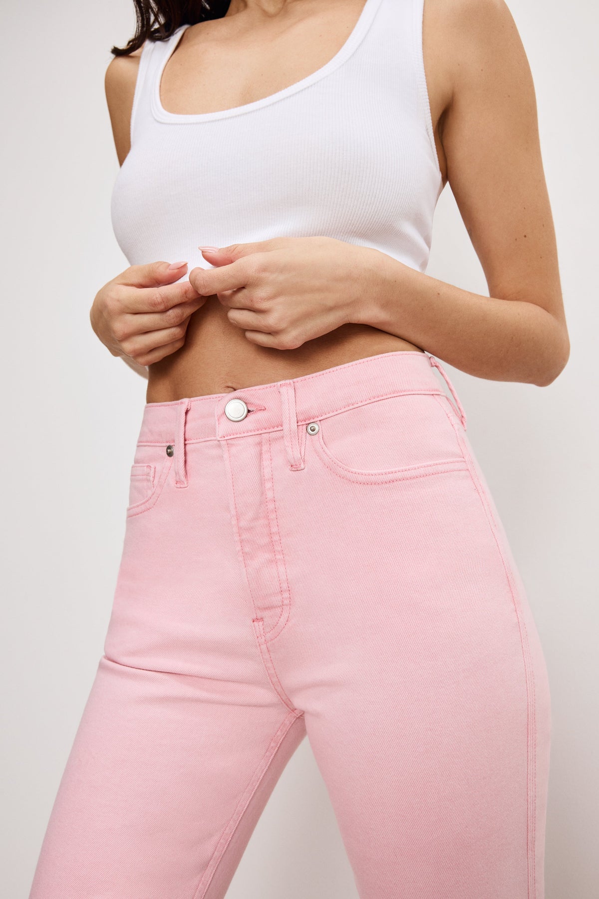 Premium GOOD KICK FLARE JEANS FLAMINGO003