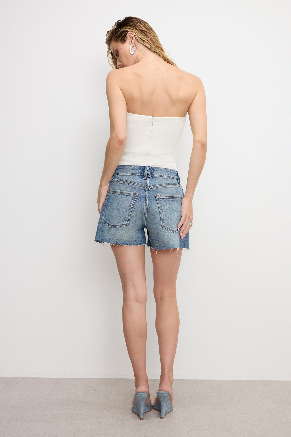Premium GOOD GIRLFRIEND SHORTS INDIGO804