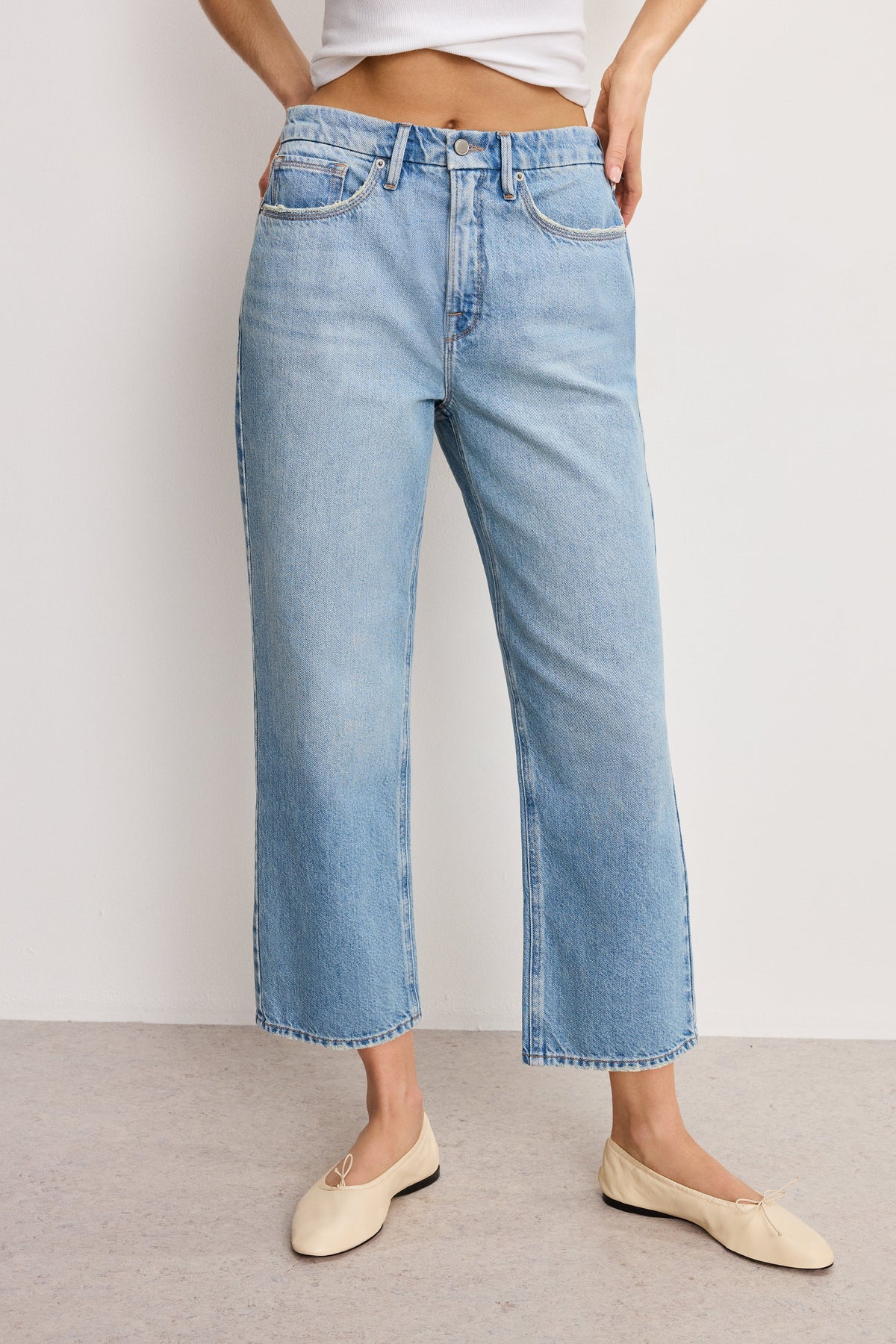 Premium GOOD 90S CROPPED RELAXED JEANS INDIGO964