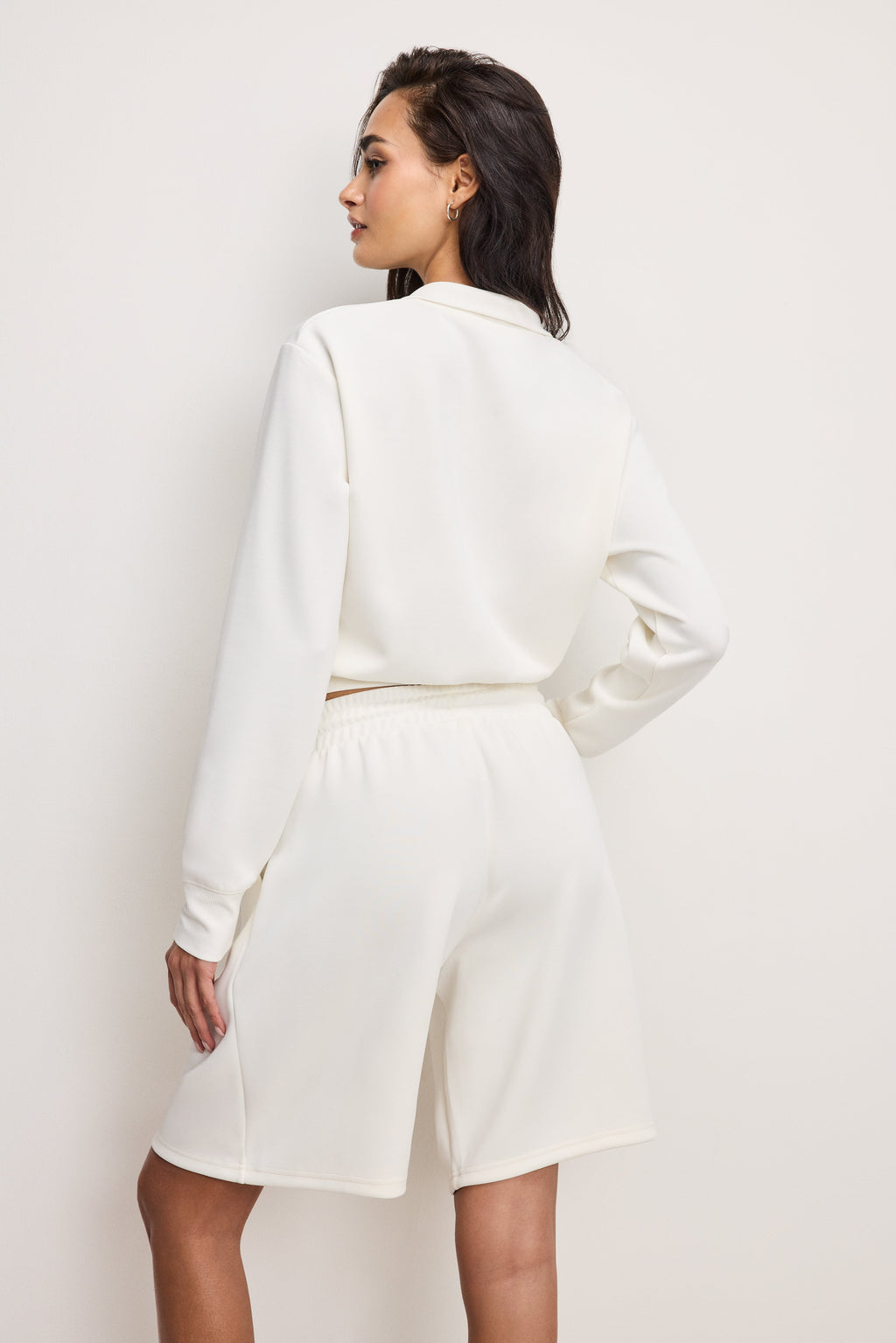 Premium AIR SOFT HALF ZIP SWEATSHIRT CLOUD WHITE