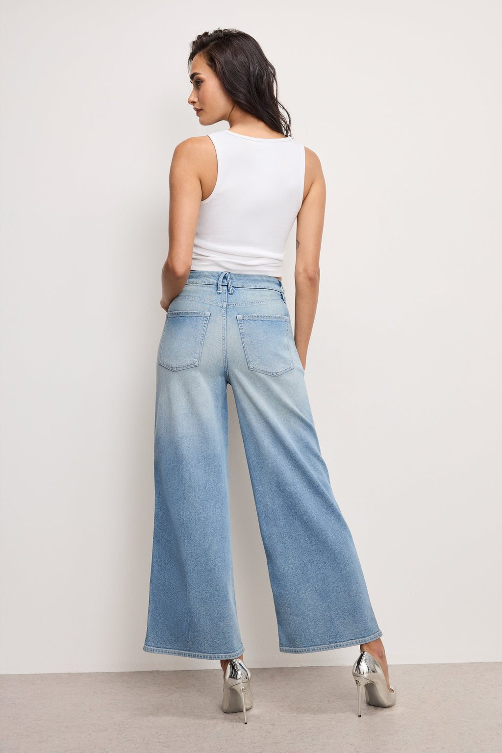 Premium GOOD SKATE WIDE CROPPED JEANS INDIGO958