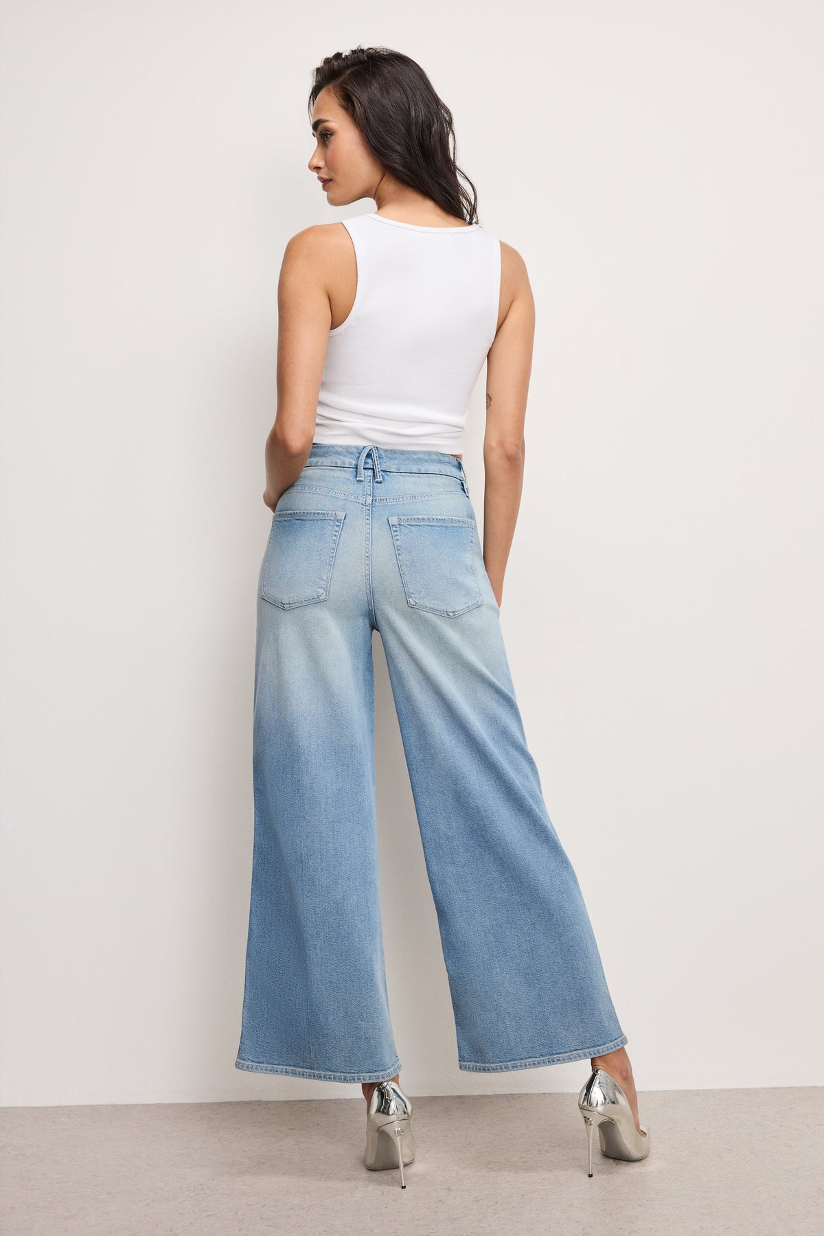 Premium GOOD SKATE WIDE CROPPED JEANS INDIGO958