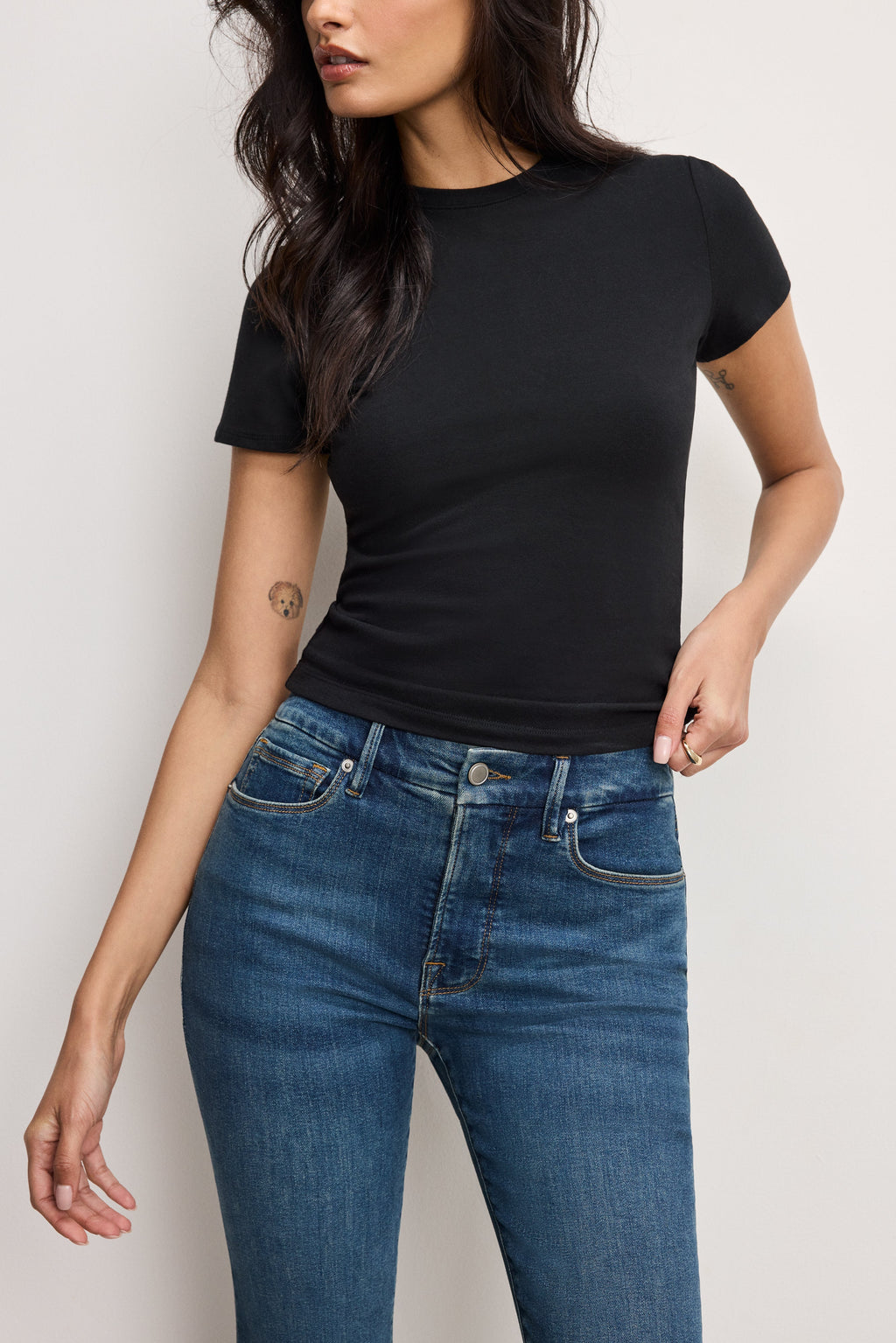 Premium GOOD LEGS FLARE JEANS LONG BLUE004