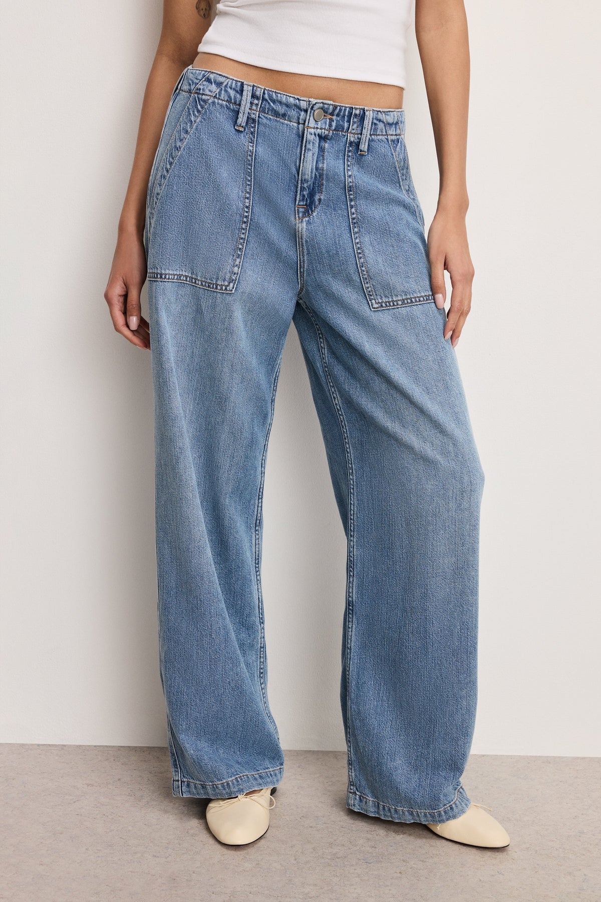 Premium LITE LINEN DENIM PANTS INDIGO786