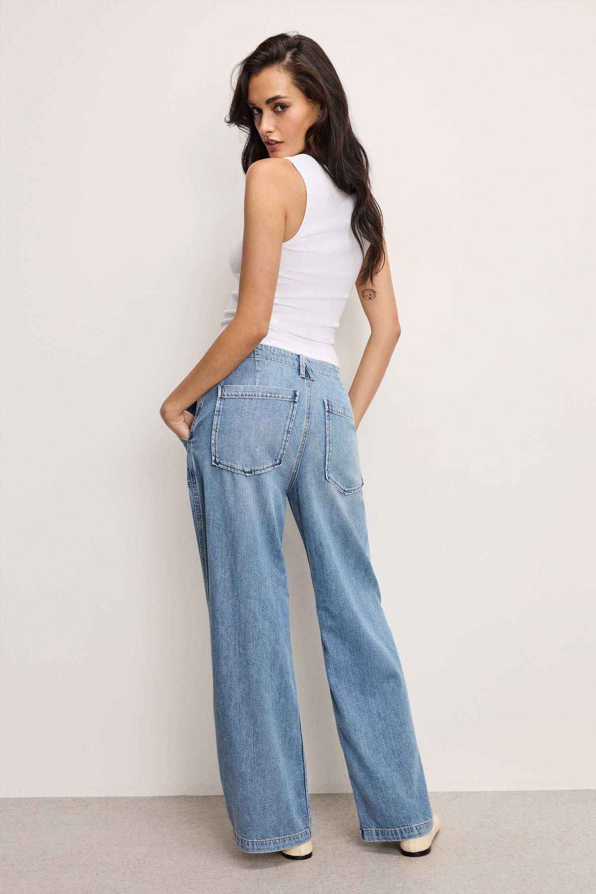 Premium LITE LINEN DENIM PANTS INDIGO786
