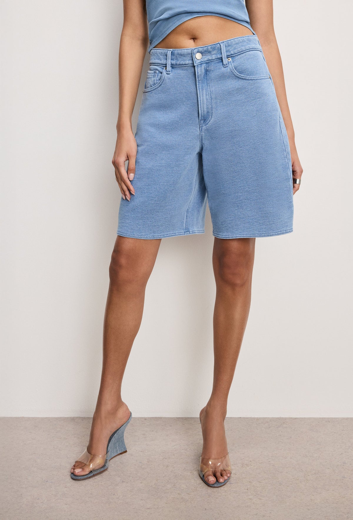 Premium JEANIUS GOOD EASE BERMUDA SHORTS INDIGO586