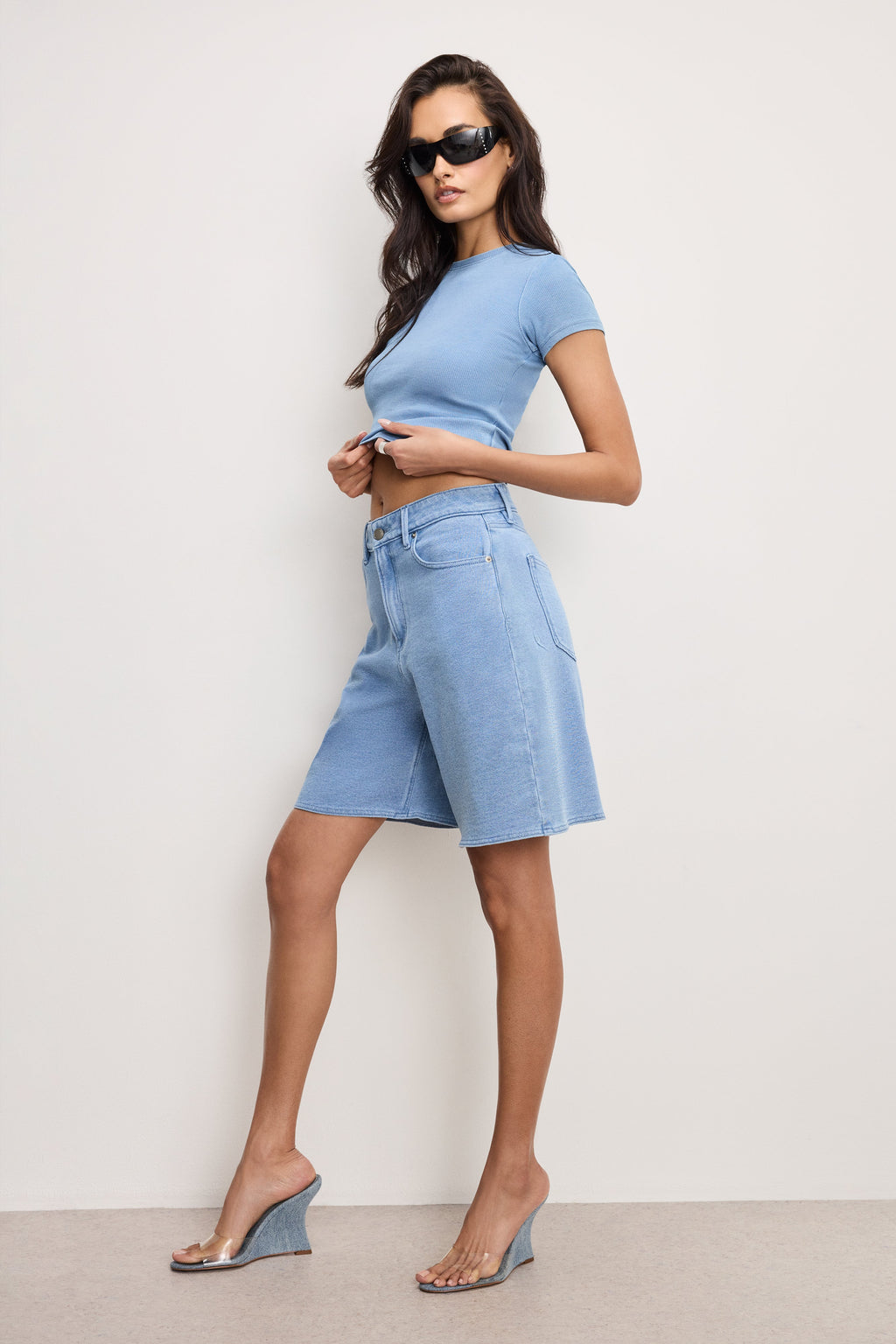 Premium JEANIUS GOOD EASE BERMUDA SHORTS INDIGO586