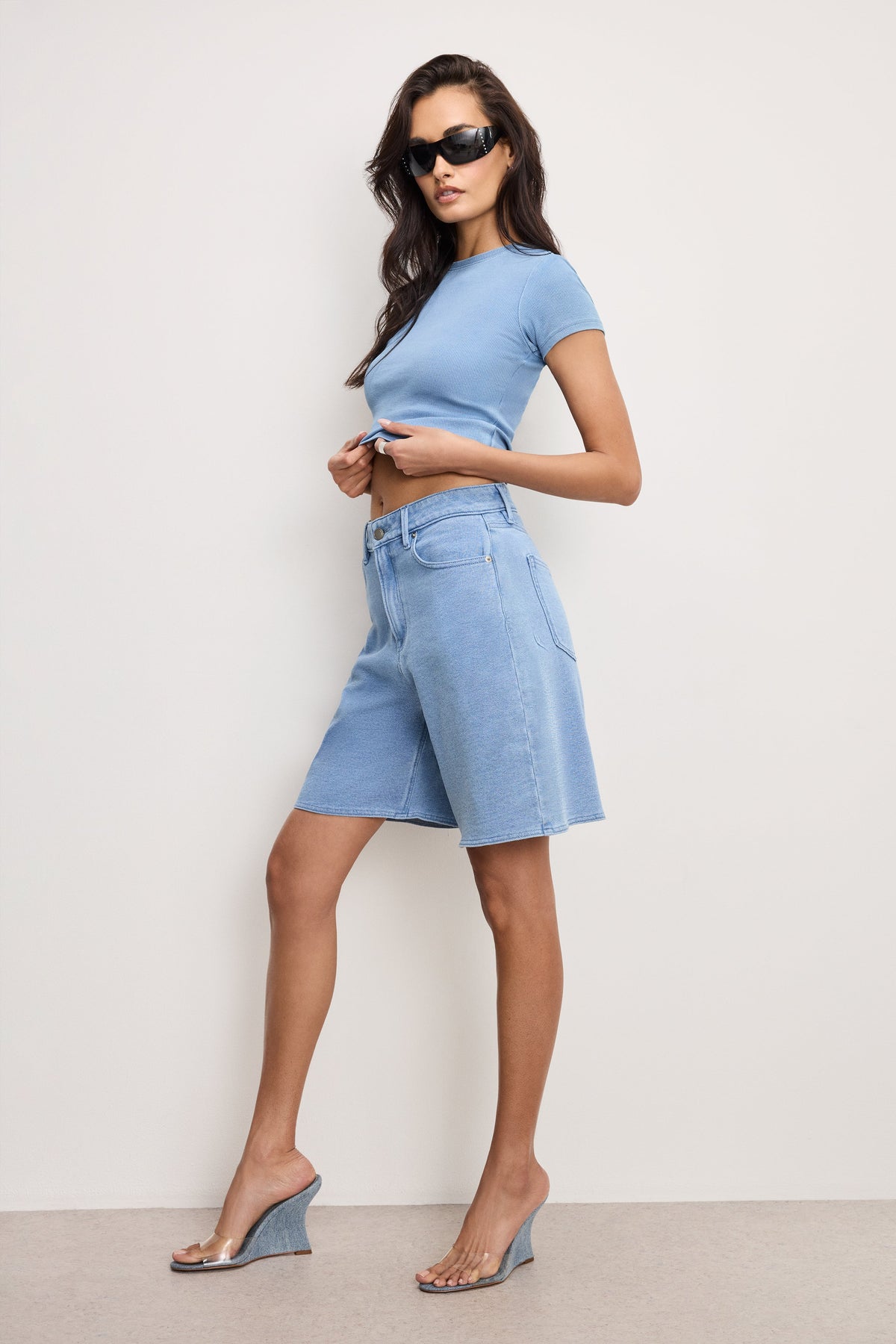 Premium JEANIUS GOOD EASE BERMUDA SHORTS INDIGO586