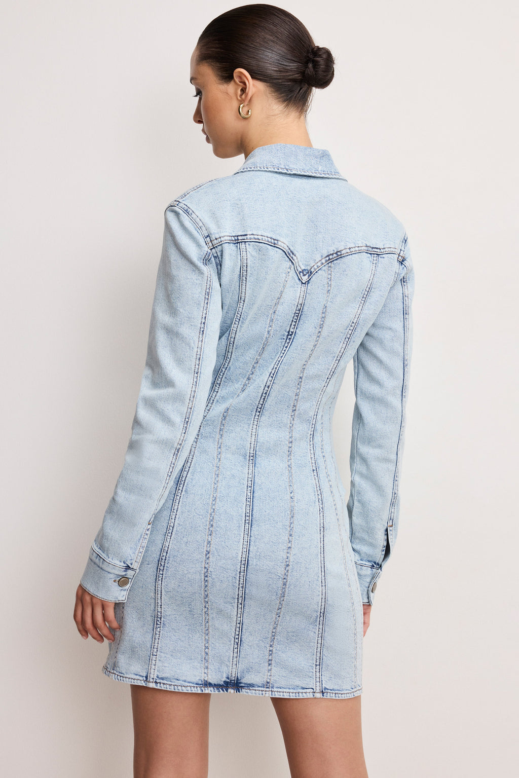 Premium DOLLY DENIM CORSET DRESS INDIGO1022