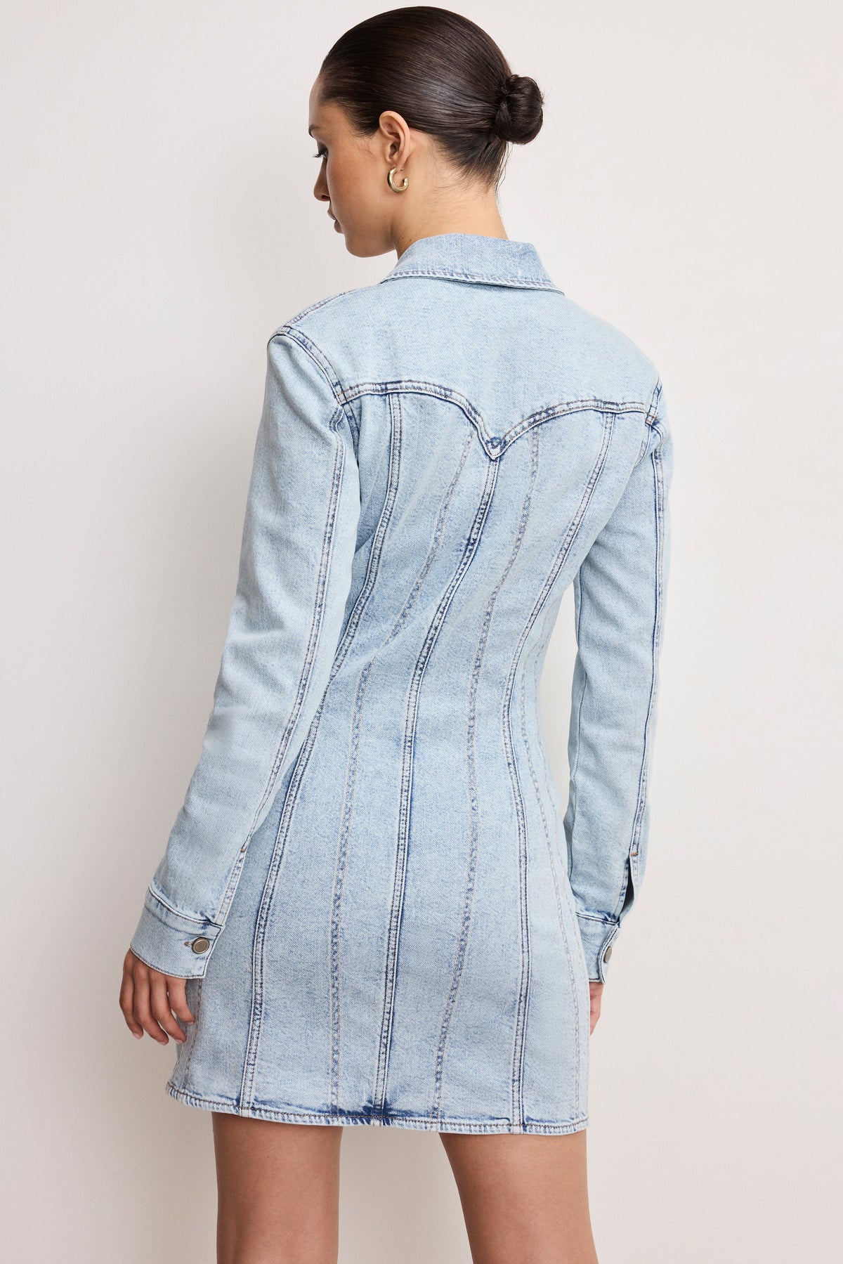 Premium DOLLY DENIM CORSET DRESS INDIGO1022