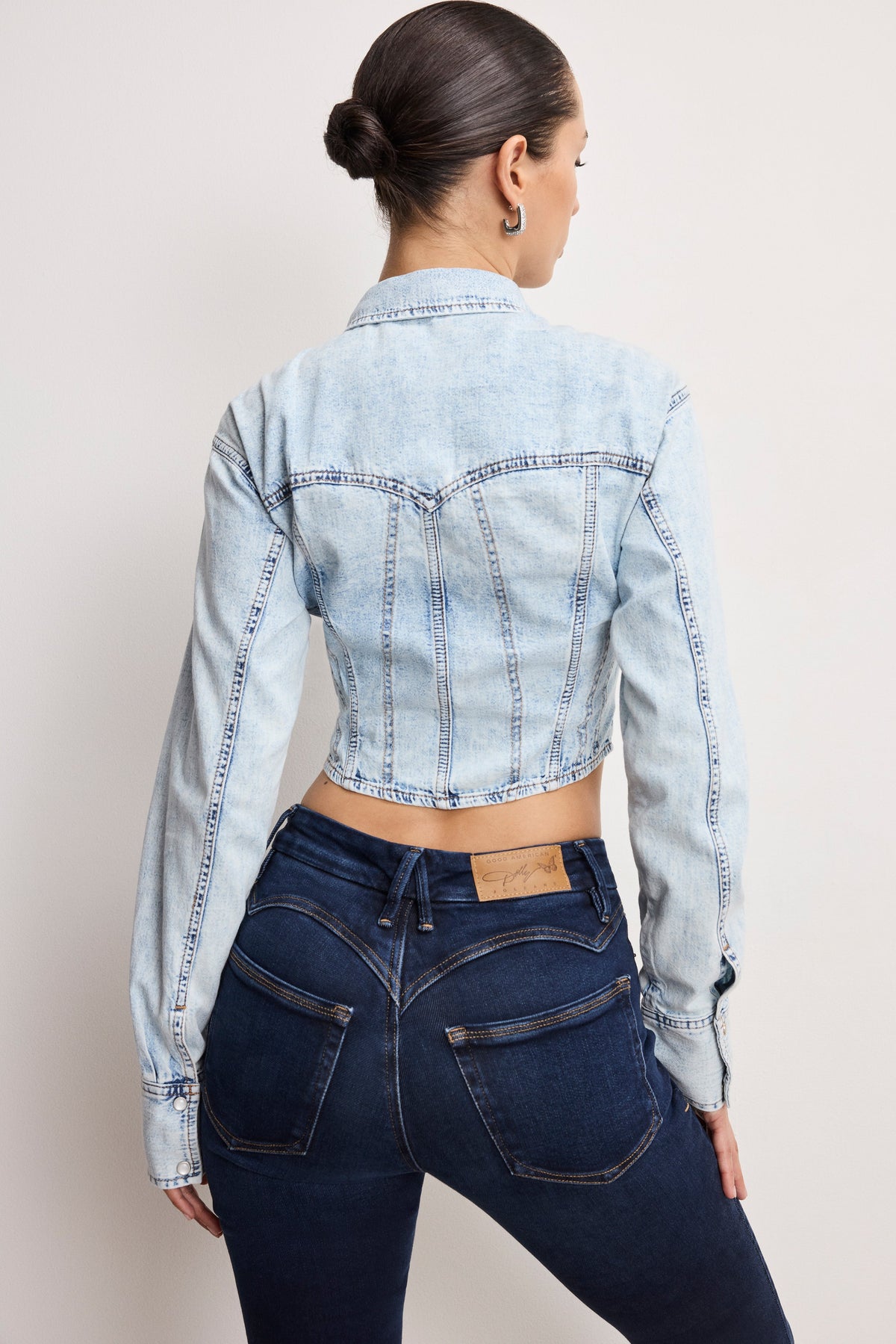 Premium DOLLY DENIM CORSET SHIRT INDIGO1021