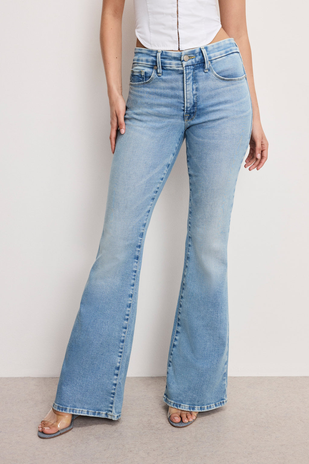 Premium DOLLY JOLEANS FLARE JEANS INDIGO1019