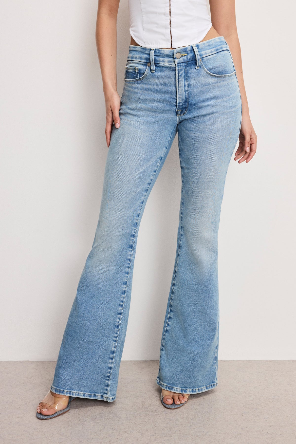 Premium DOLLY JOLEANS FLARE JEANS INDIGO1019