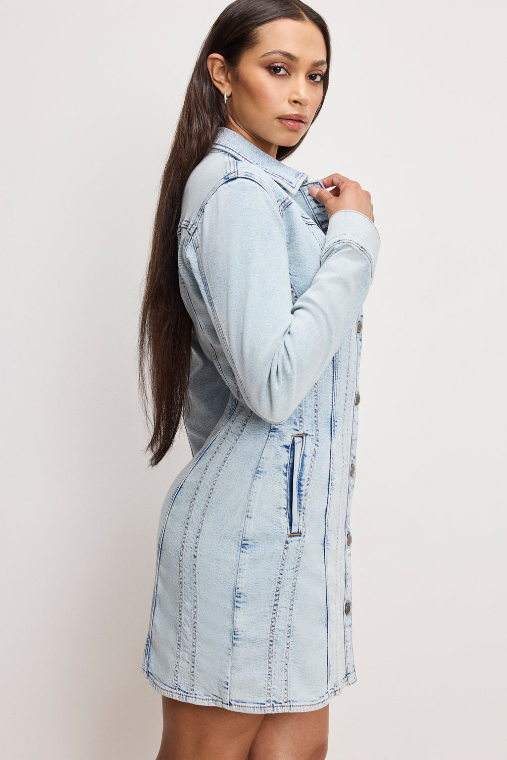 Premium DOLLY DENIM CORSET DRESS INDIGO1022