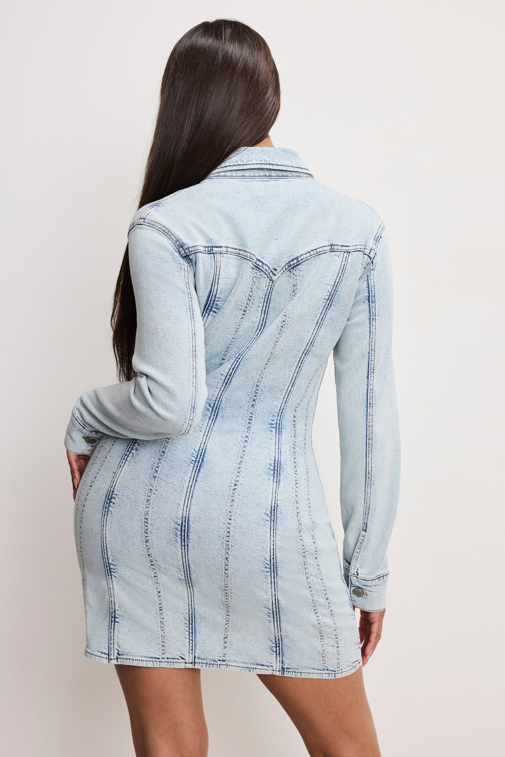 Premium DOLLY DENIM CORSET DRESS INDIGO1022