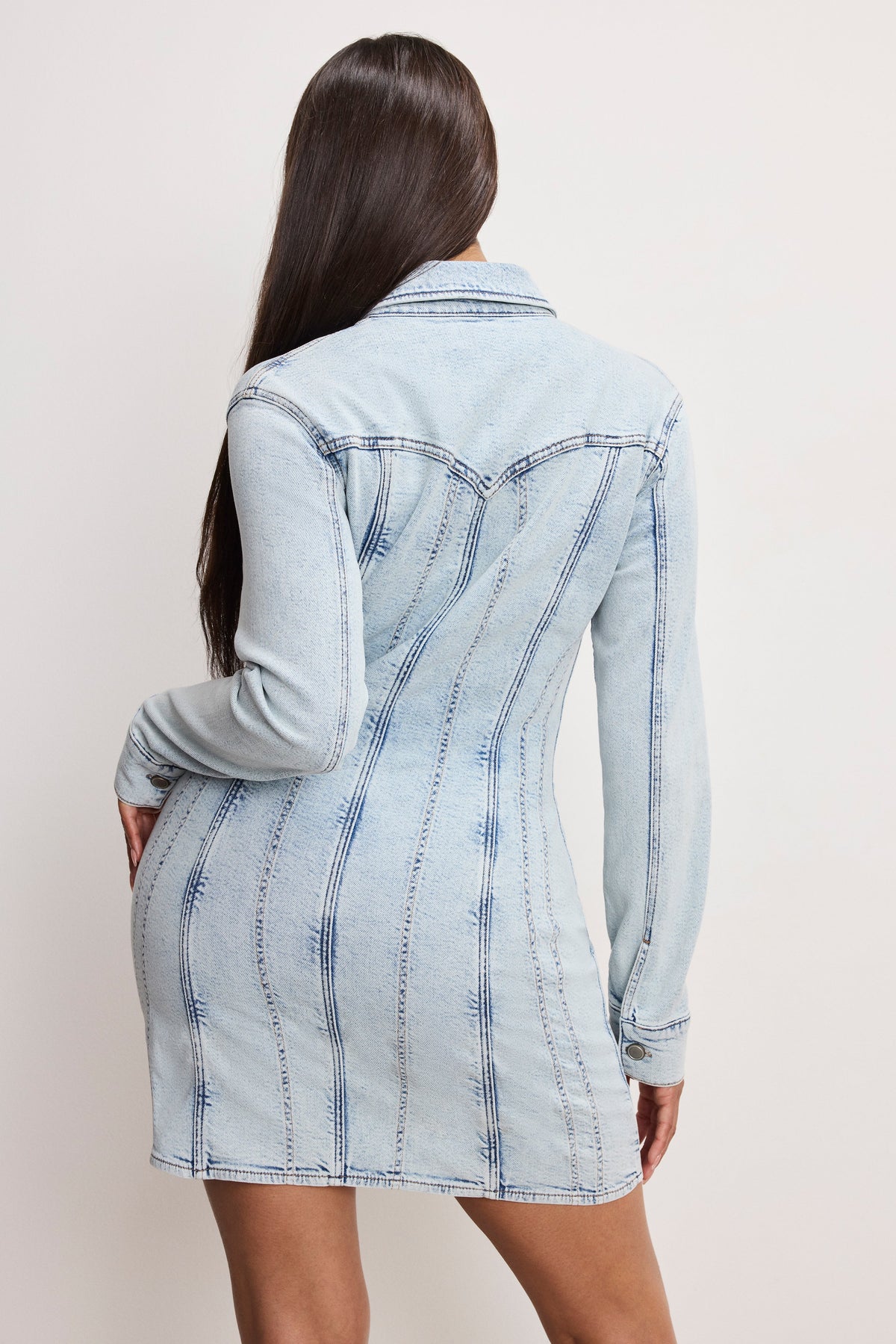 Premium DOLLY DENIM CORSET DRESS INDIGO1022