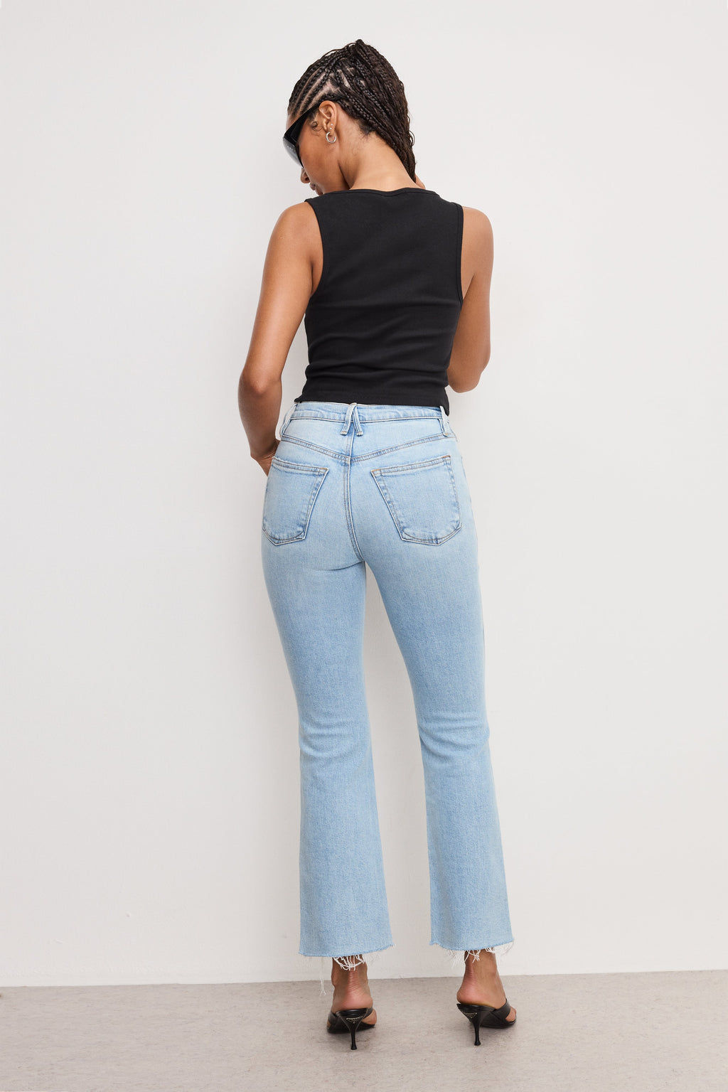 Premium GOOD KICK FLARE JEANS INDIGO954