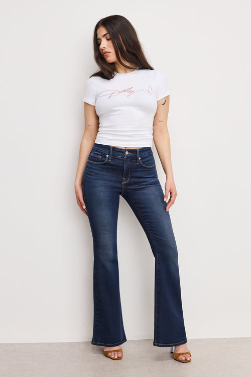 Premium DOLLY JOLEANS PETITE FLARE JEANS INDIGO1020
