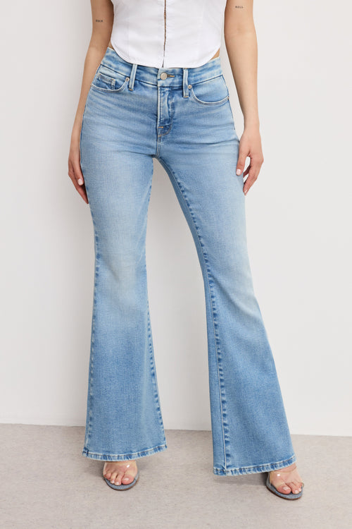 Premium DOLLY JOLEANS PETITE FLARE JEANS INDIGO1019