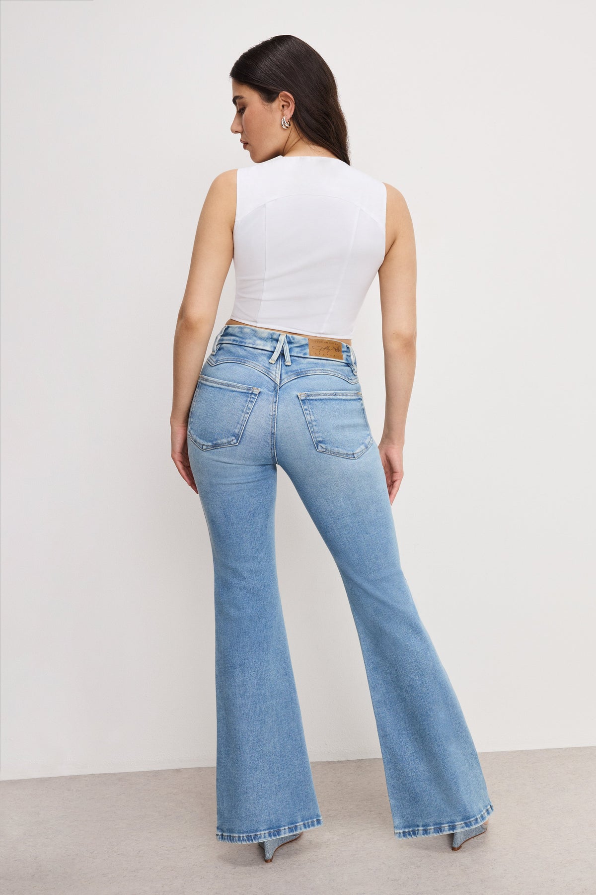 Premium DOLLY JOLEANS PETITE FLARE JEANS INDIGO1019