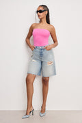 Premium SCULPTING CORSET STRAPLESS BODYSUIT BERRY SORBET010