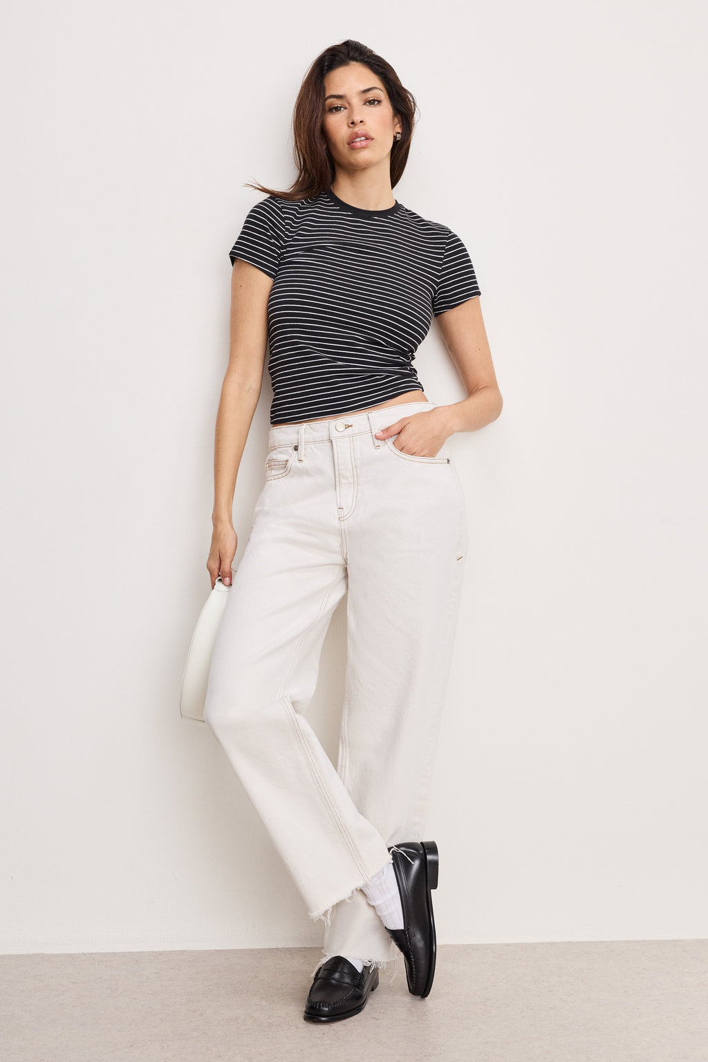 Premium GOOD RELAXED STRAIGHT JEANS PEARL001