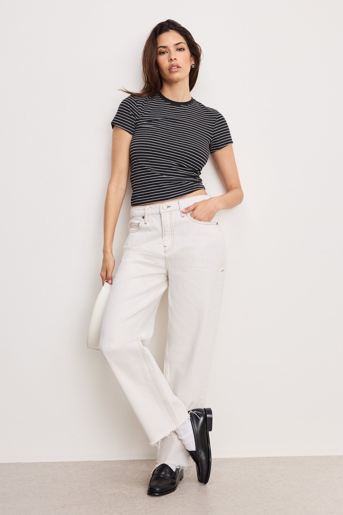Premium GOOD RELAXED STRAIGHT JEANS PEARL001