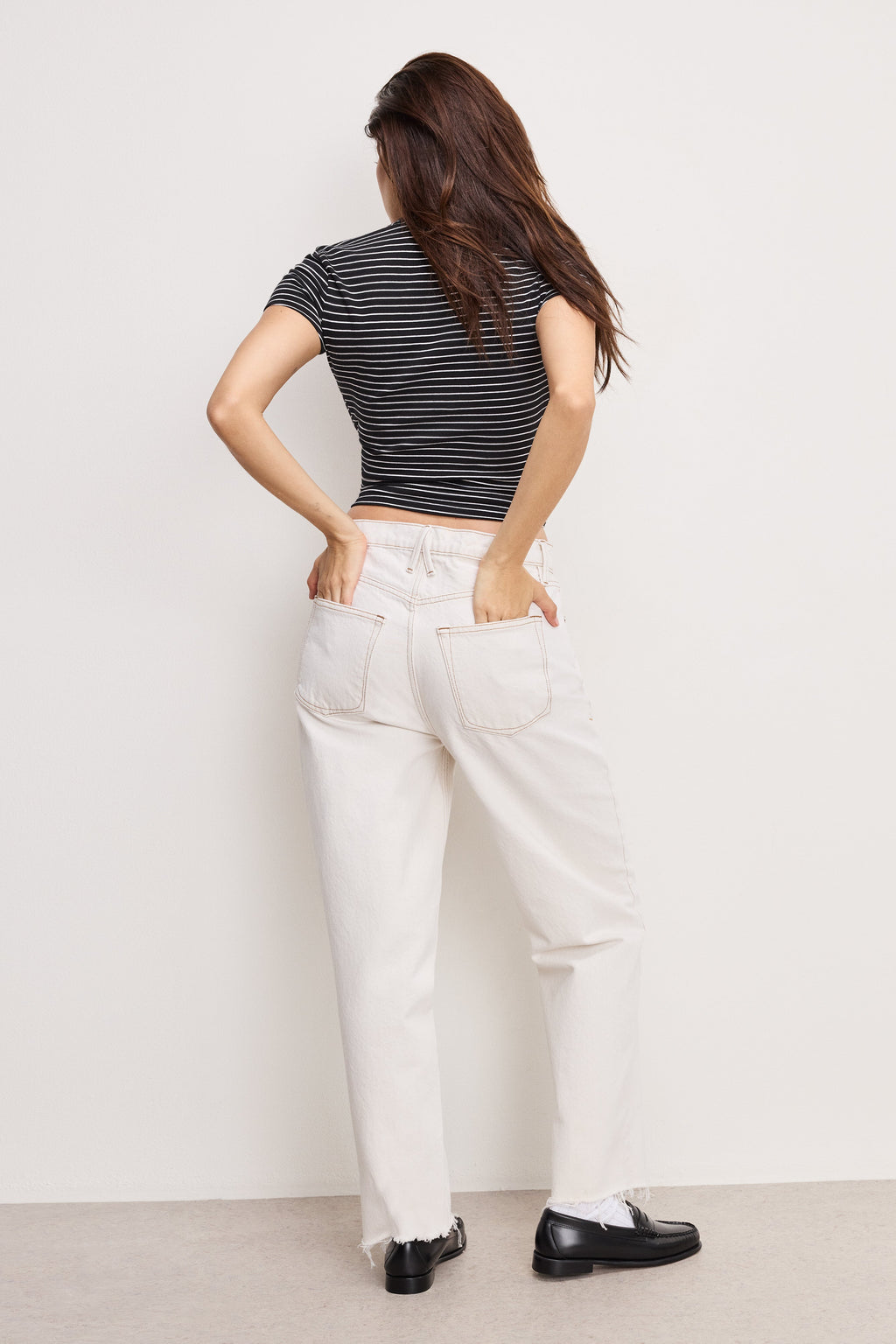 Premium GOOD RELAXED STRAIGHT JEANS PEARL001